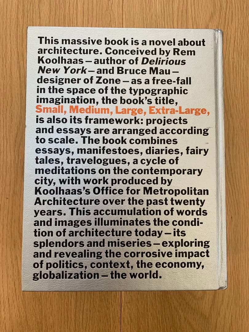 洋書 S,M,L,XL Rem Koolhaas and Bruce Mau