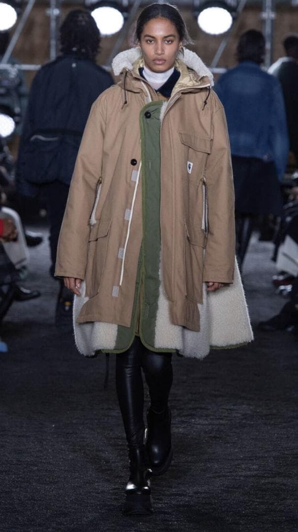 sacai Carhartt サカイ シベリアンコート ベージュ サイズ3