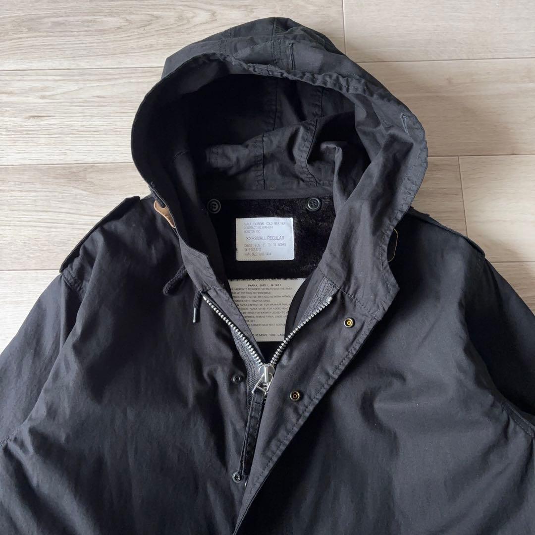 HOUSTON M-1951 モッズコート ブラック XXS