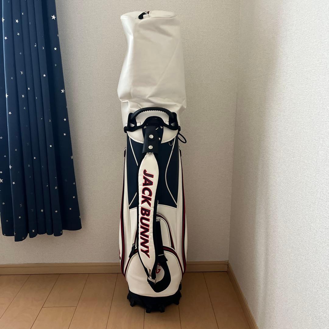 はらJACK BUNNY キャディバッグ ホワイト/ネイビー