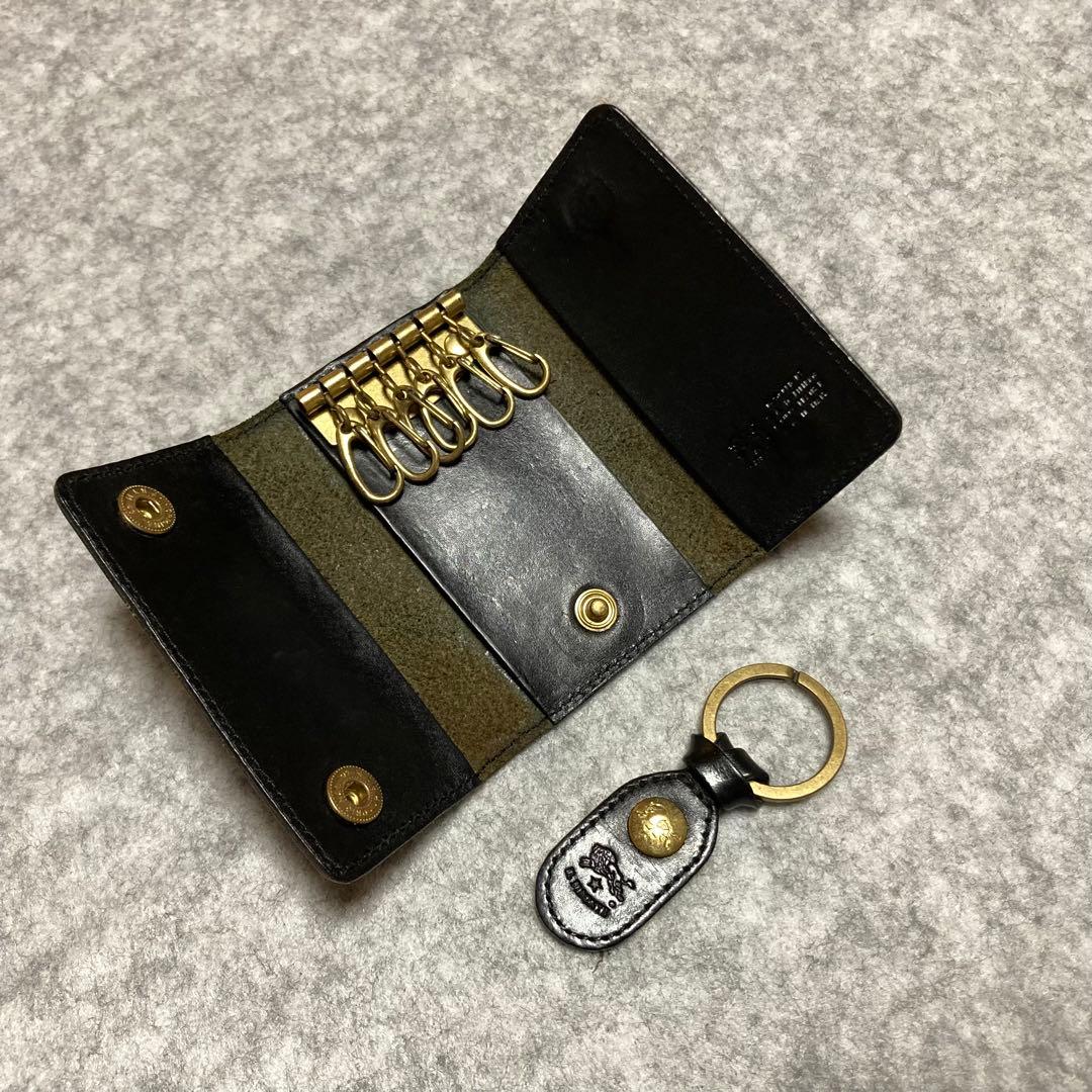 お札•カード収納ポケット付き⭐︎限定カラー⭐︎キーケース,6連,イルビゾンテ,本革