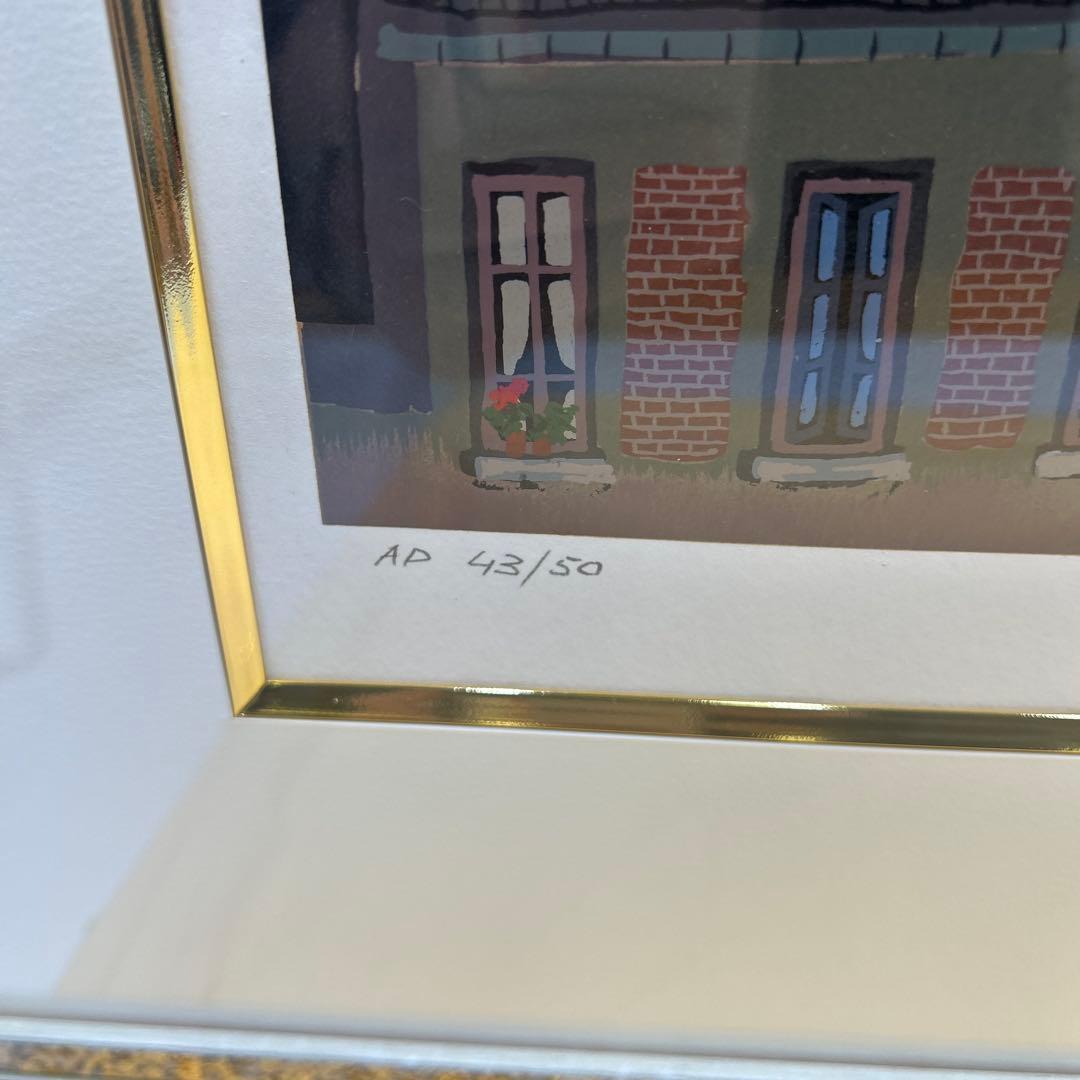 つ*ま様 5782 AP43/50 ミッシェルドラクロワ 夜のパリ シルクスクリ