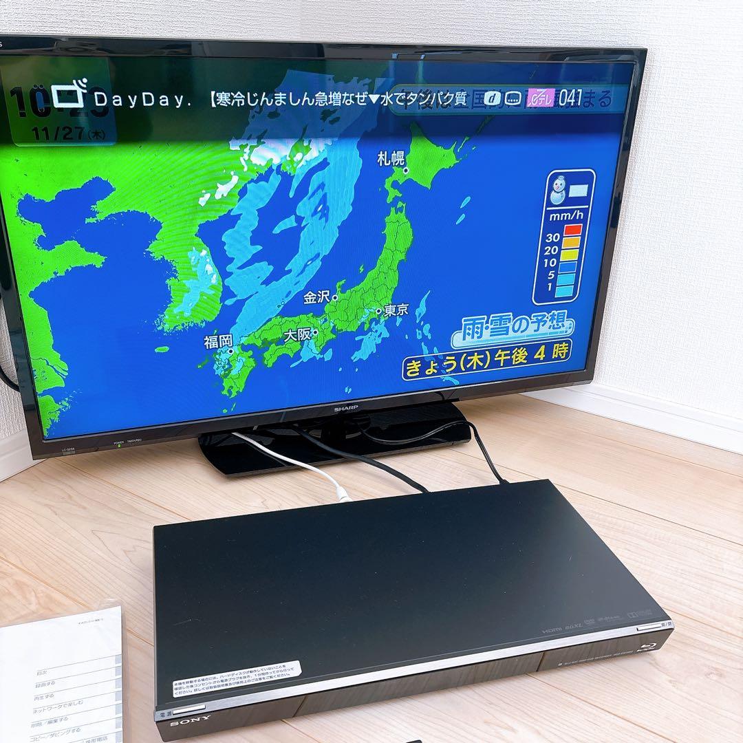 107 SONY BDZ-EW1000 ブルーレイレコーダー1TB 説明書付き