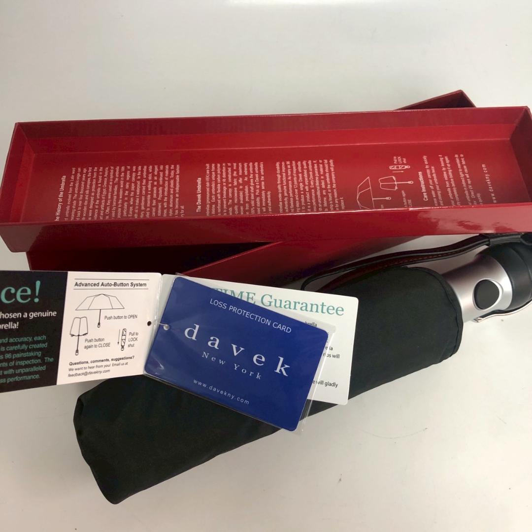 davek New York ダベック 折りたたみ傘 ブラック レディース