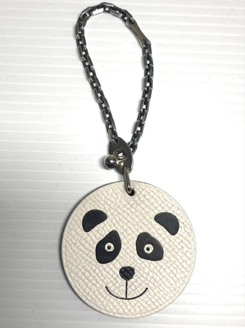 美品　HERMES エルメス　アニマル　パンダ　チャーム　キーホルダー　箱付き