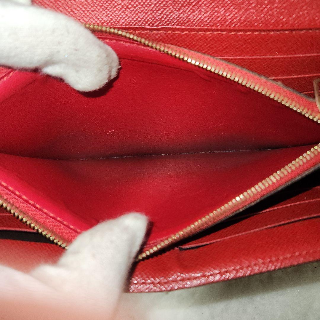 ルイヴィトン ポルトフォイユ サラ モノグラム レティーロ 赤 長財布