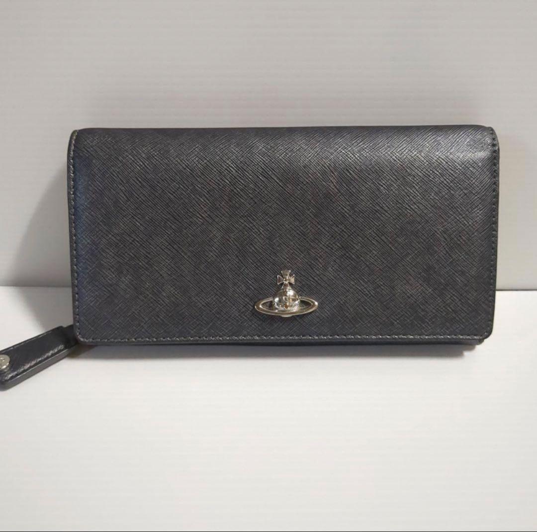 長財布 ヴィヴィアンウエストウッド シルバー ブラック