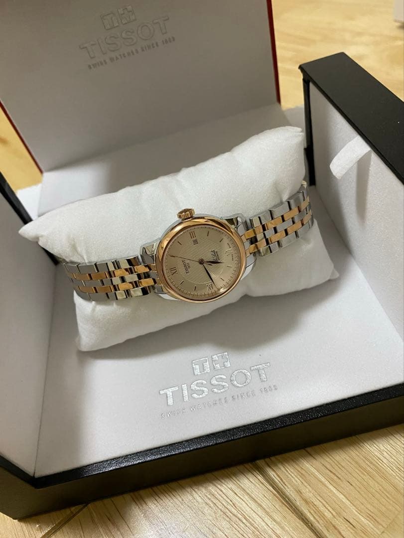 Tissot 自動巻き時計 シルバー/ローズゴールド