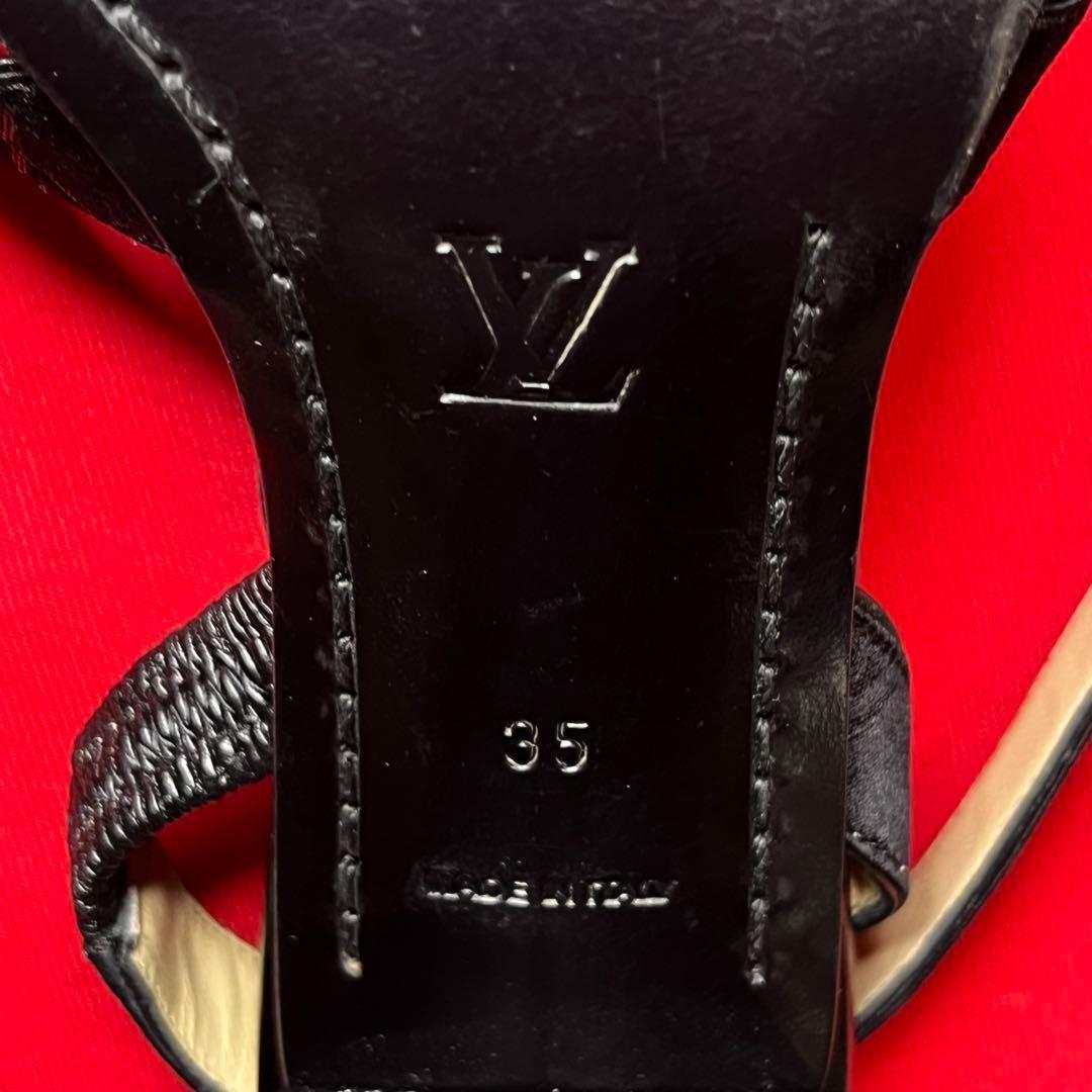 【美品】LOUIS VUITTON ルイヴィトン モノグラム ヒールサンダル