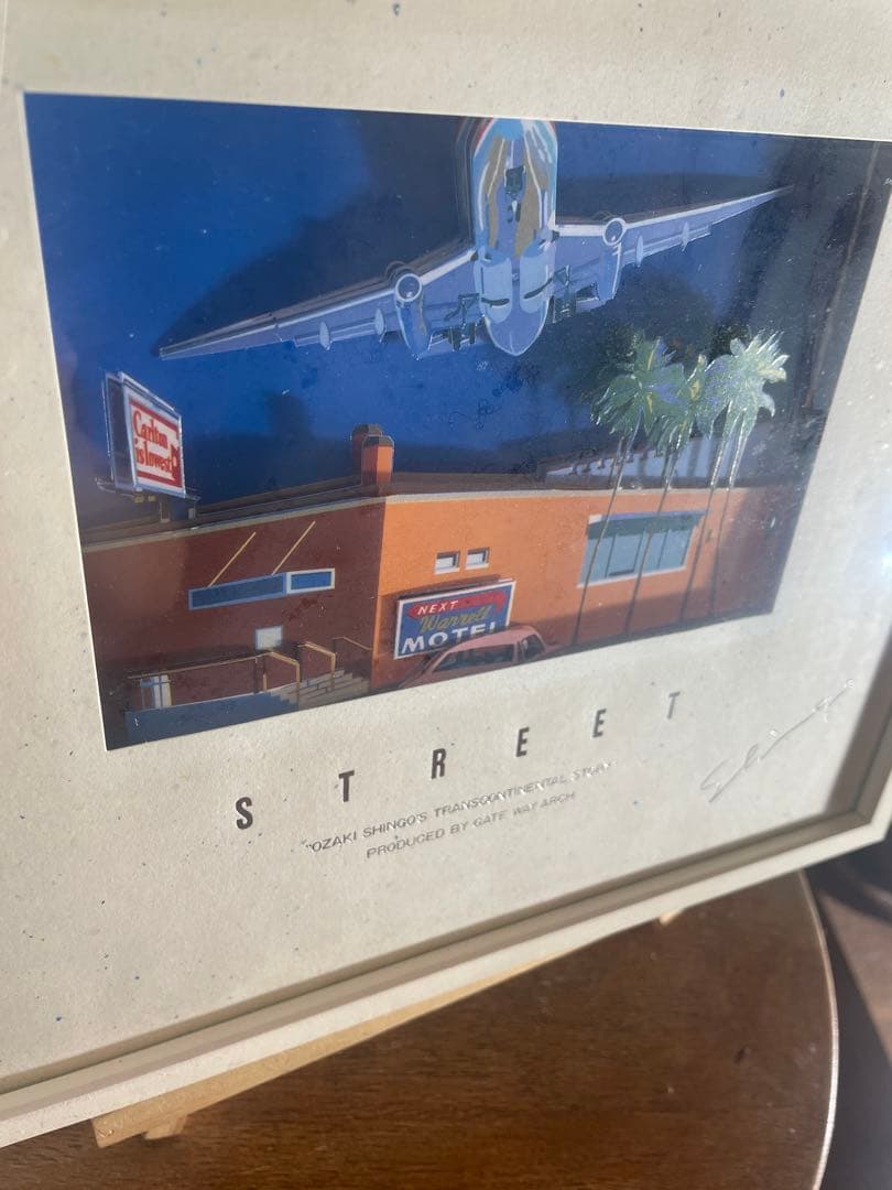 尾崎眞吾　アメリカンドリーム　立体絵画　アート　ヴィンテージ