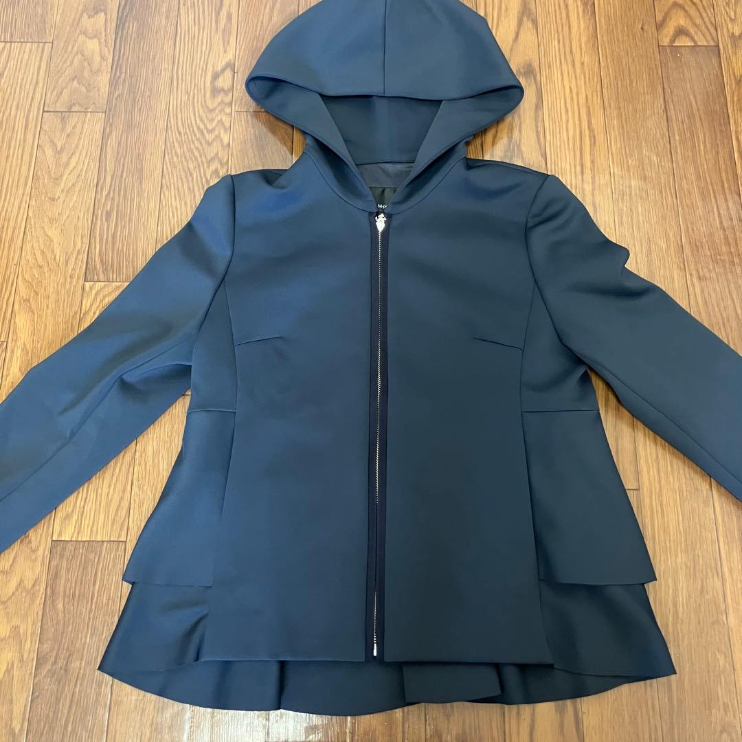 （K25903）★美品★M-premier BLACK パーカー 34 ブラック