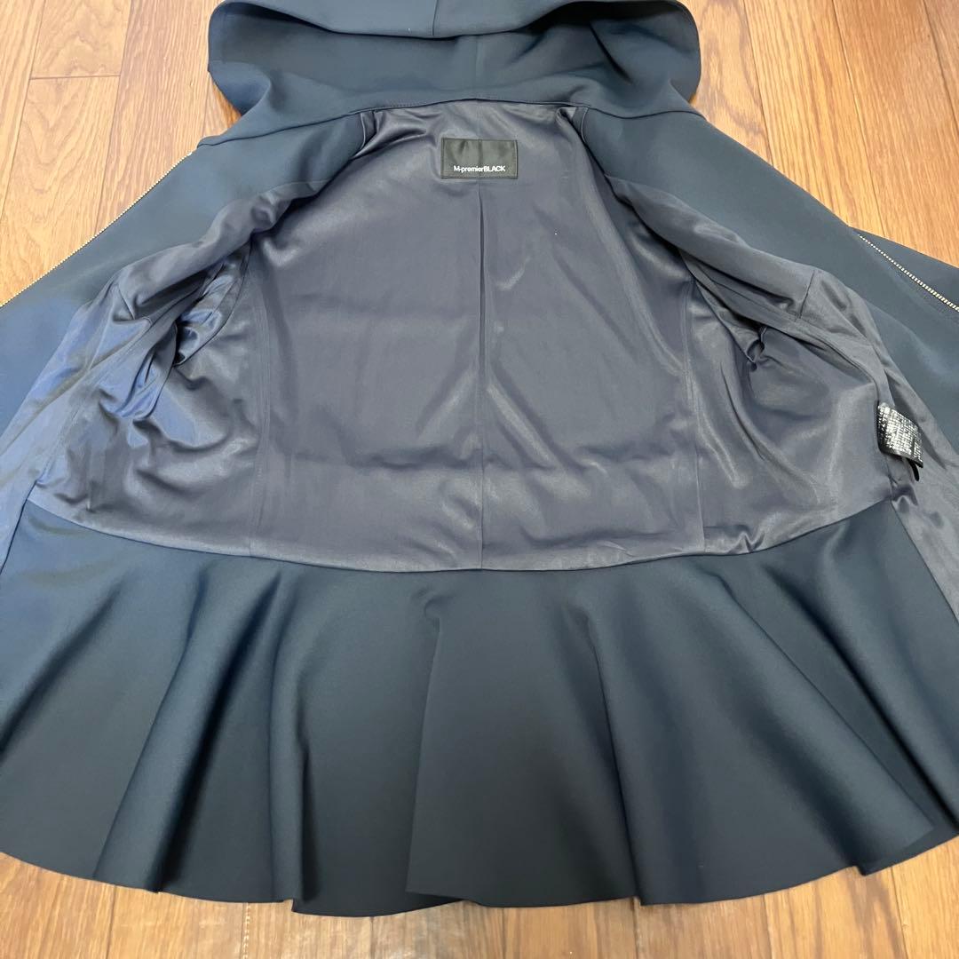 （K25903）★美品★M-premier BLACK パーカー 34 ブラック