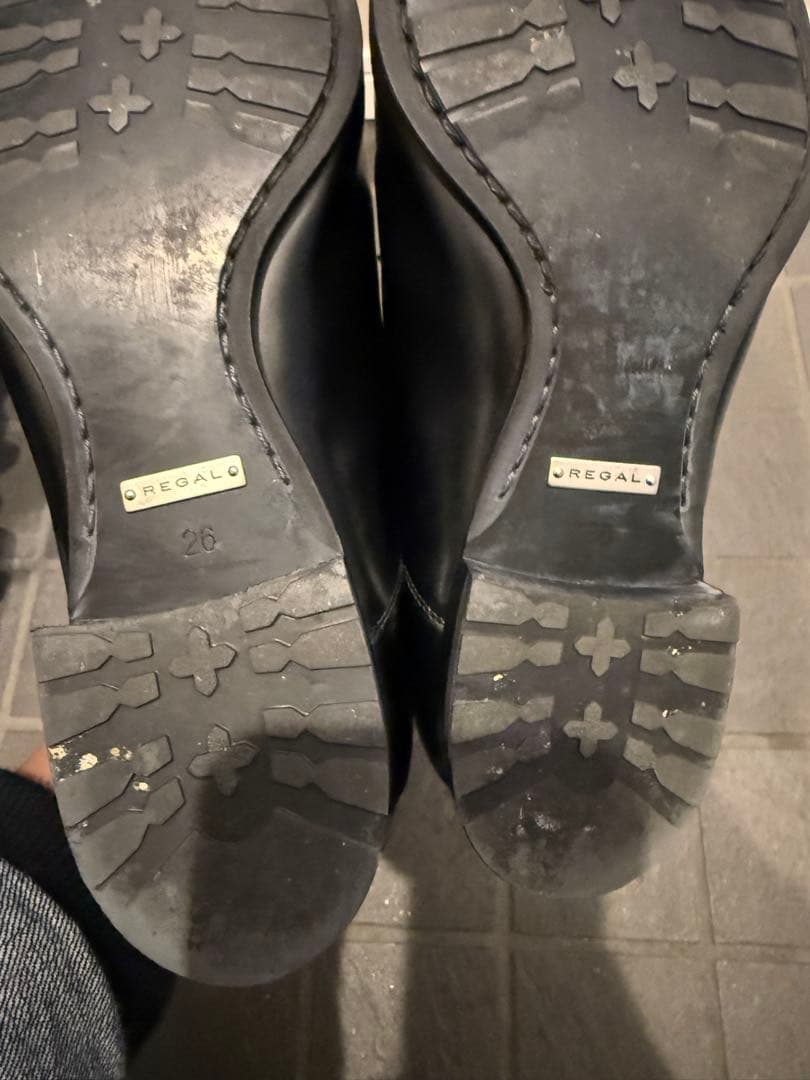 REGAL ブラック ドレスシューズ