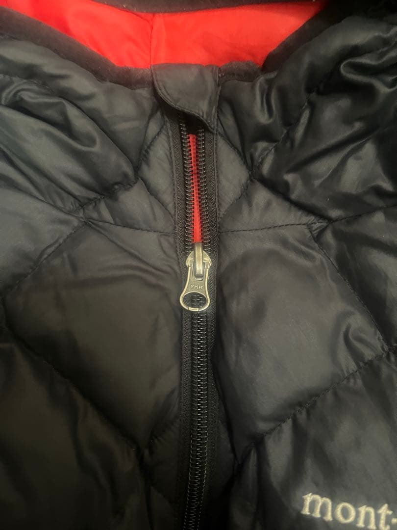 【mont-bell】リバーシブルダウンジャケット 黒/赤