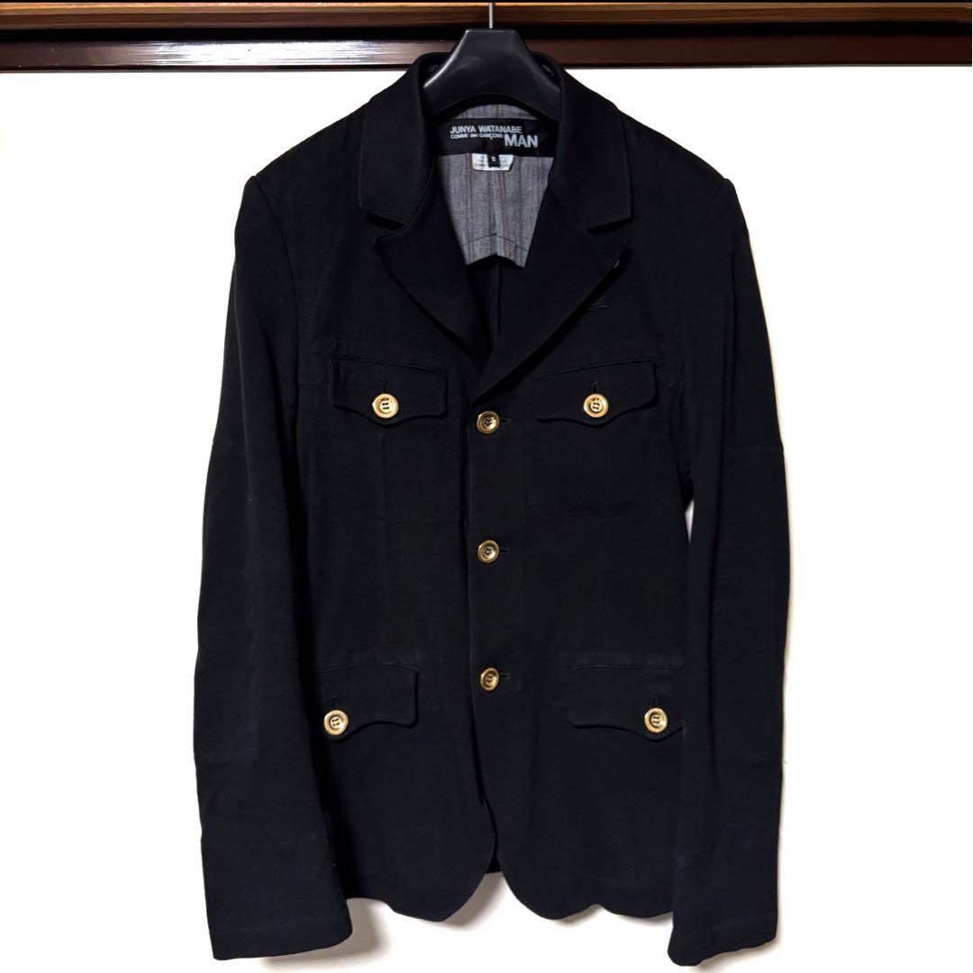 ジュンヤワタナベ コムデギャルソン × ラコステ ジャケット 金ボタン S