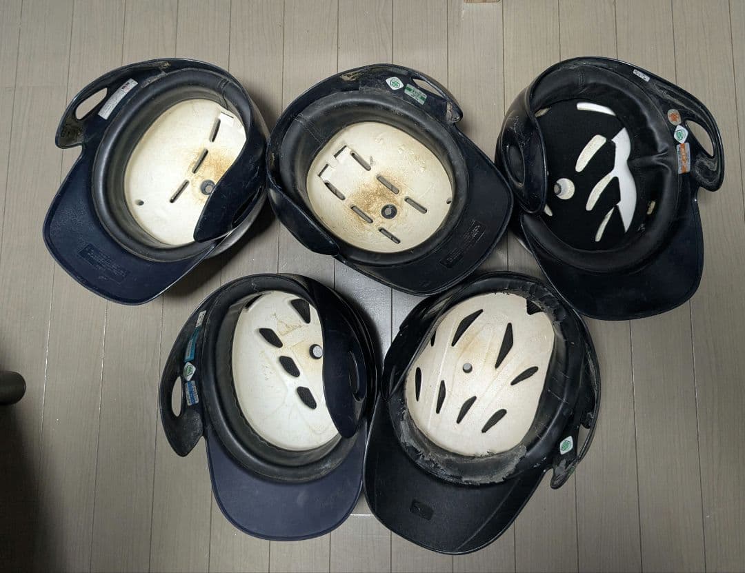 軟式野球用ヘルメット 5個セット