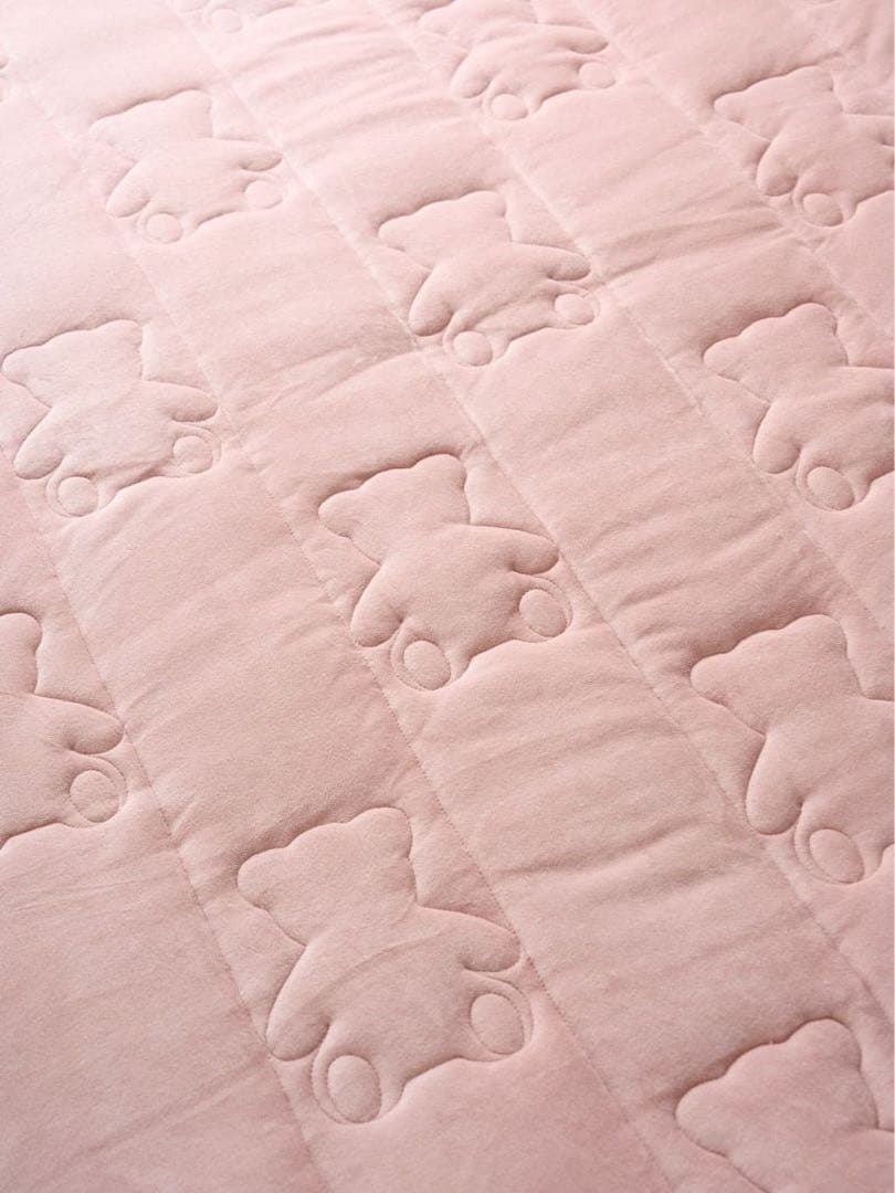 【新品未開封】ジェラートピケ スリープ ベアキルト 敷きパッド シングル ピンク