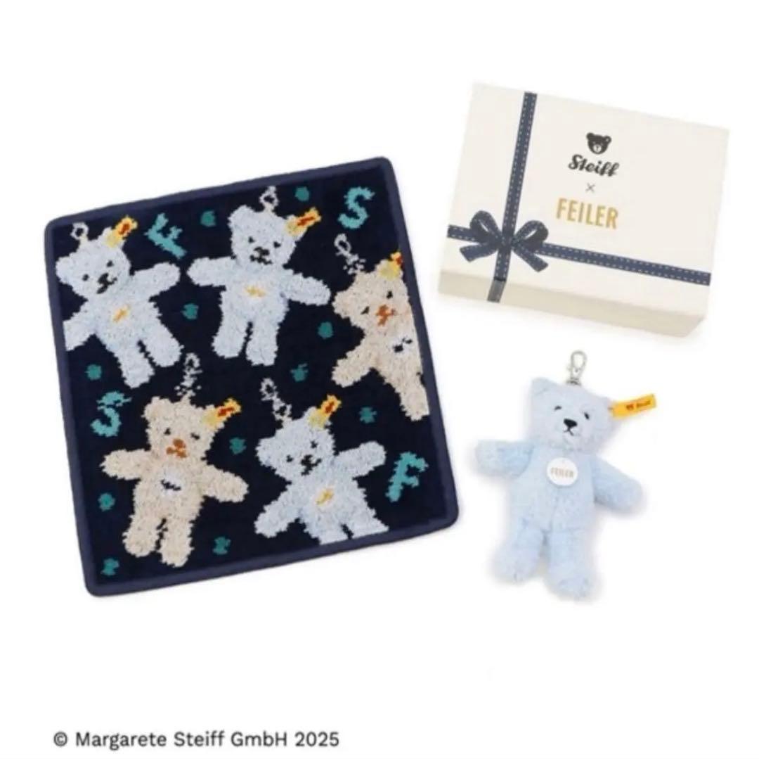 【新品未開封】Steiff × FEILER テディベアキーリングスセット