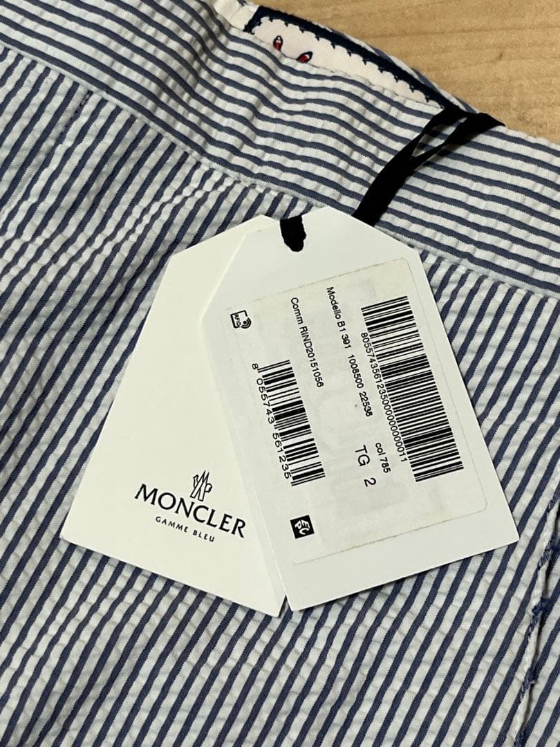 【バイソン】　MONCLER ストライプ スラックス TG 2