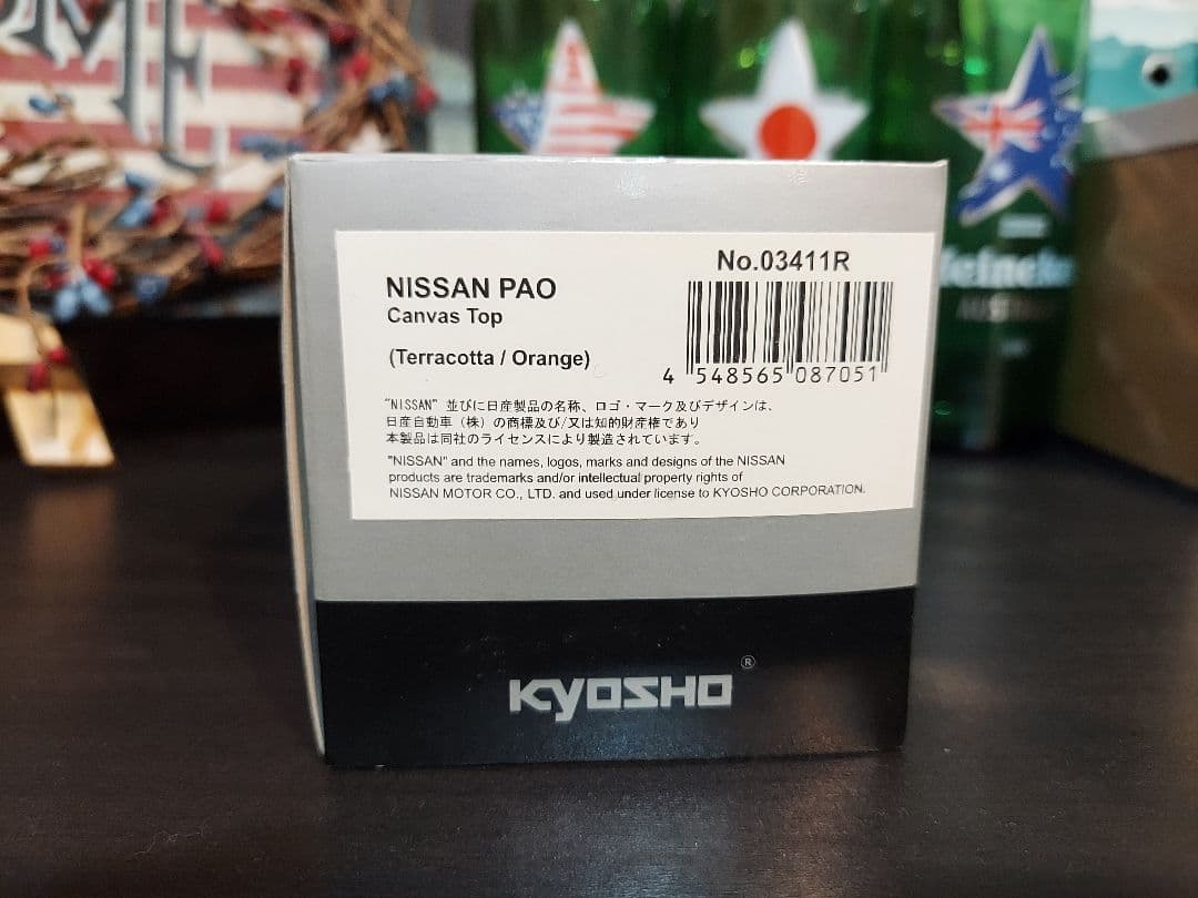 京商ミニカー日産PAO　パオ　パイクカー　テラコッタオレンジ