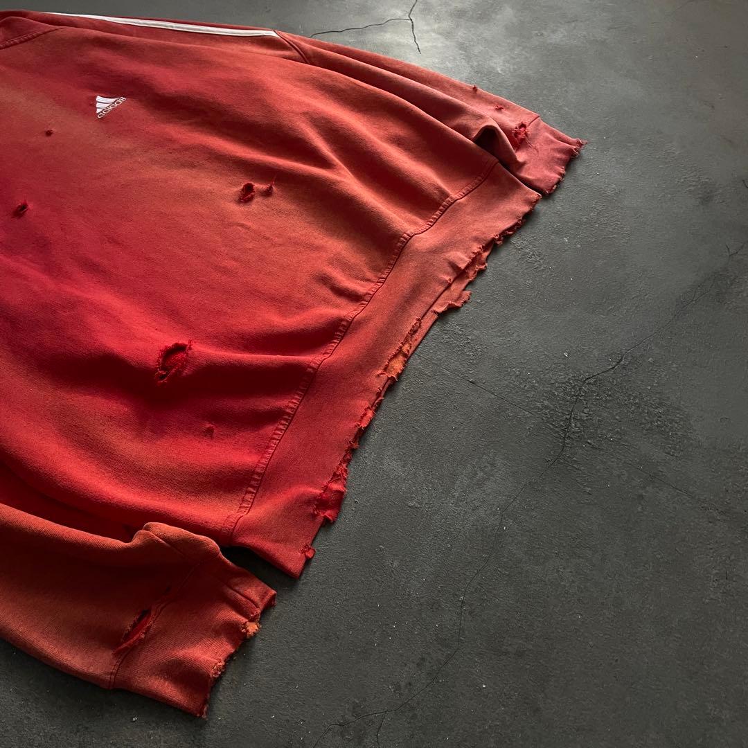 00's adidas”one point“broken boro sweat