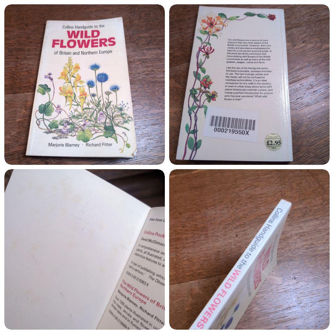 ボタニカルアートが散りばめられた洋書　ボタニカルカード　ボタニカル図鑑洋書