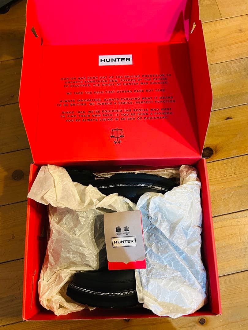 HUNTER ブラック チェルシーブーツ UK4