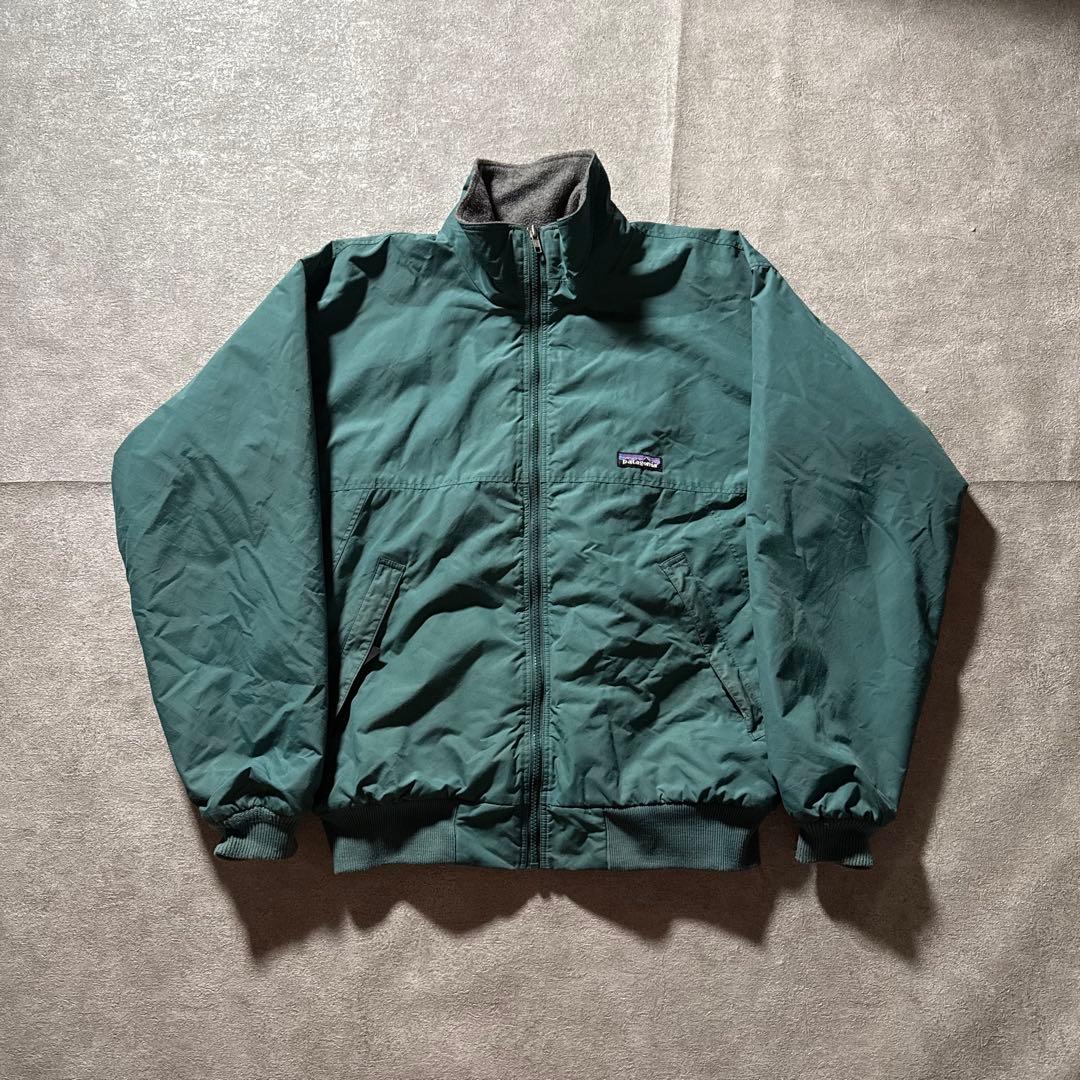 90s Patagonia シェルド シンチラ キャプリーン ダークグリーン M
