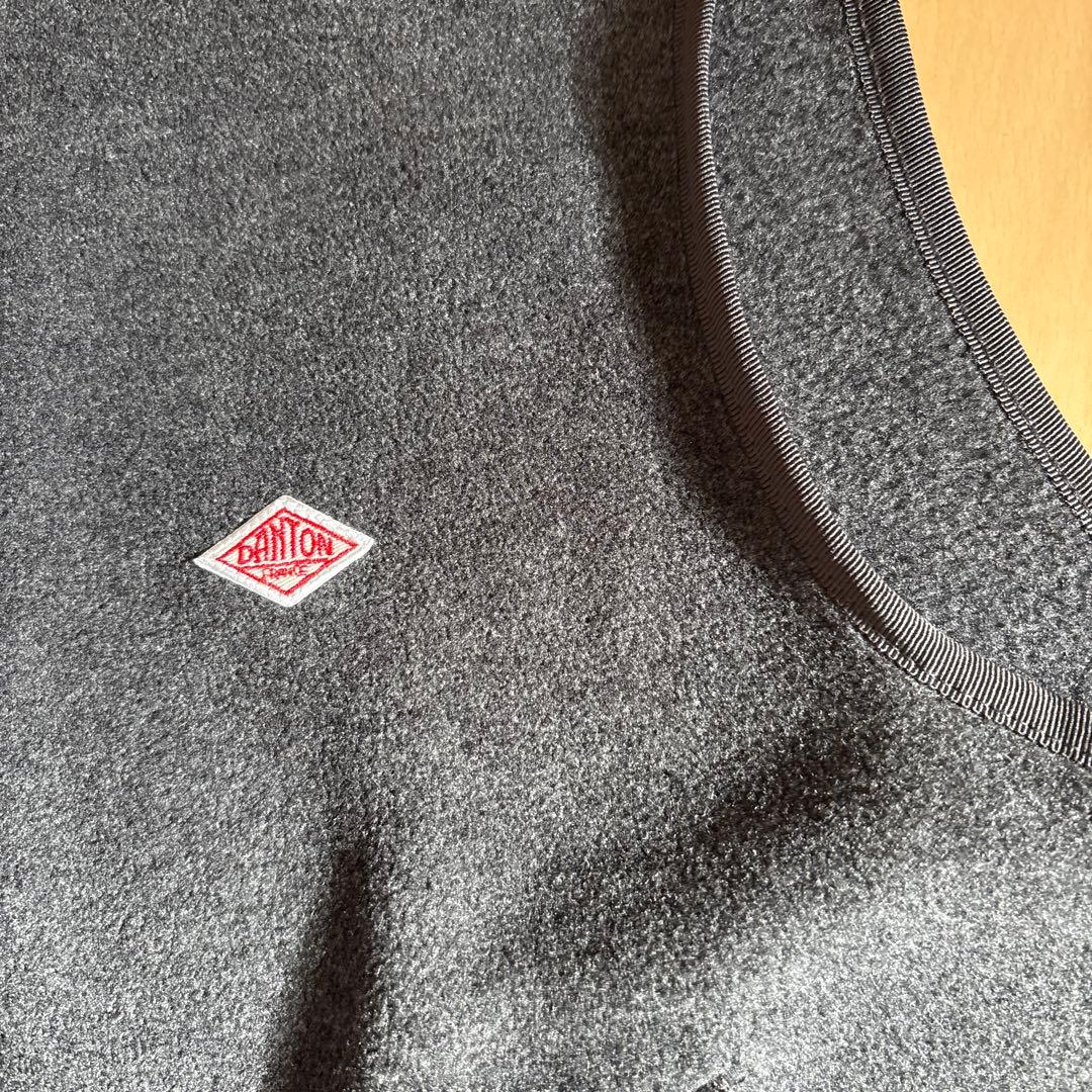 新品 DANTON ダントン フリース カラーレス　ベスト 38 ゆったり