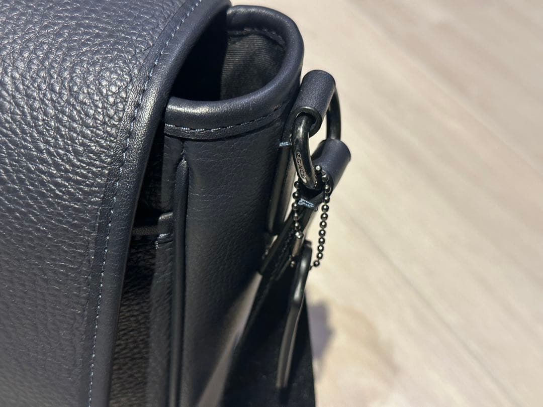 coach コーチ　ビジネスバッグ　紺色　ネイビー　美品　格安