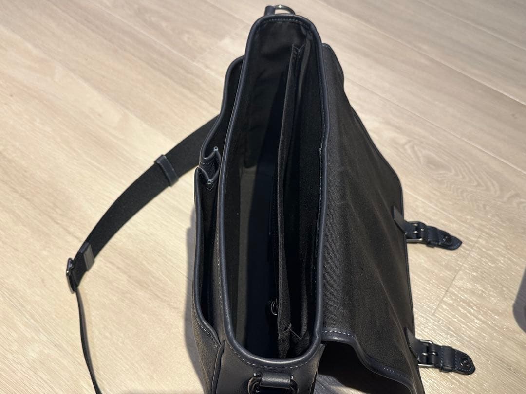 coach コーチ　ビジネスバッグ　紺色　ネイビー　美品　格安