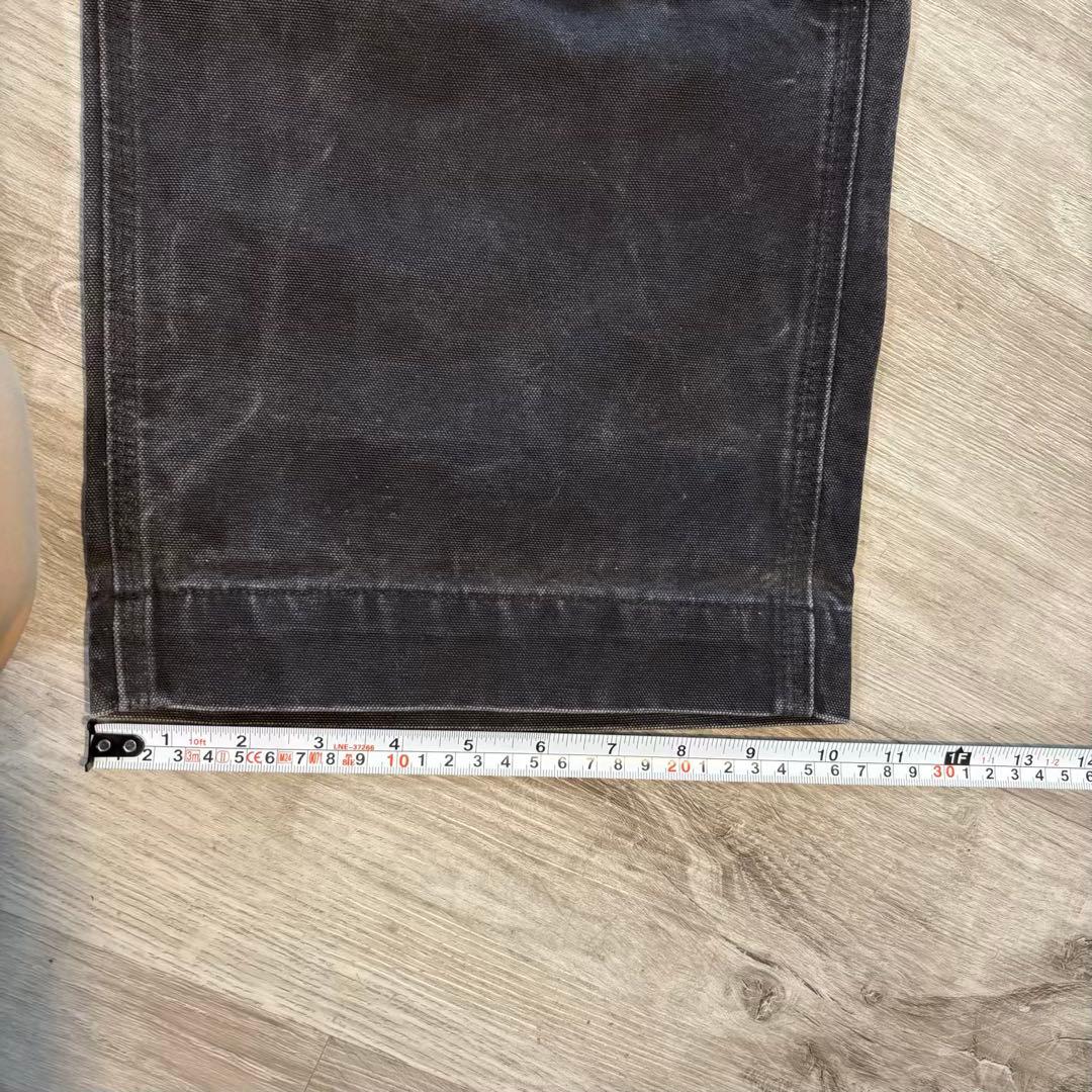 Carhartt ダブルニー極太シルエットフェードブラック ワークパンツ#532