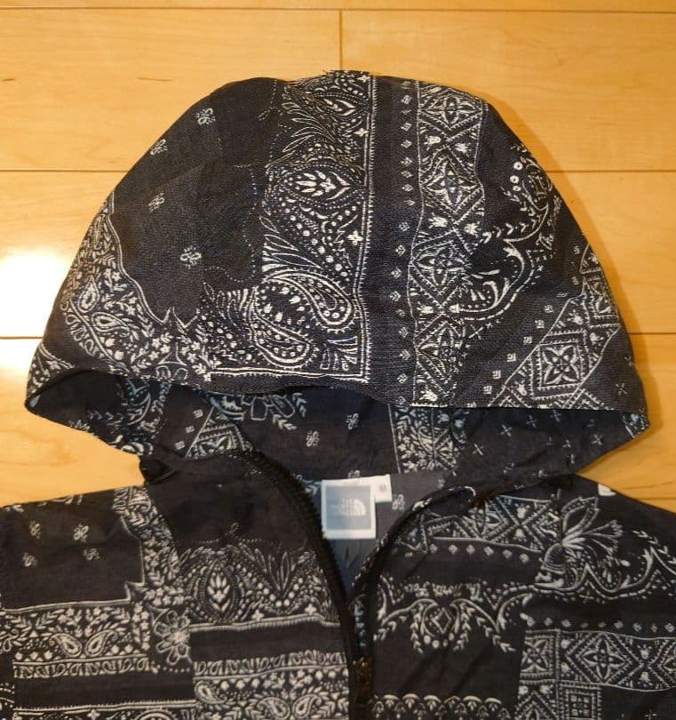 ノースフェイス　ノベルティコンパクトジャケット　ペイズリー　レディースM　黒