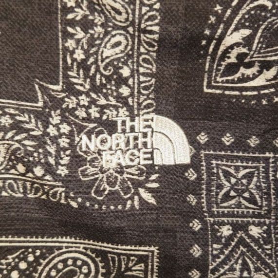 ノースフェイス　ノベルティコンパクトジャケット　ペイズリー　レディースM　黒