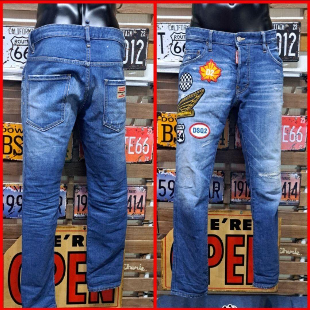 Dsquared2　ストレッチ　マルチワッペン　Skater Jean 48