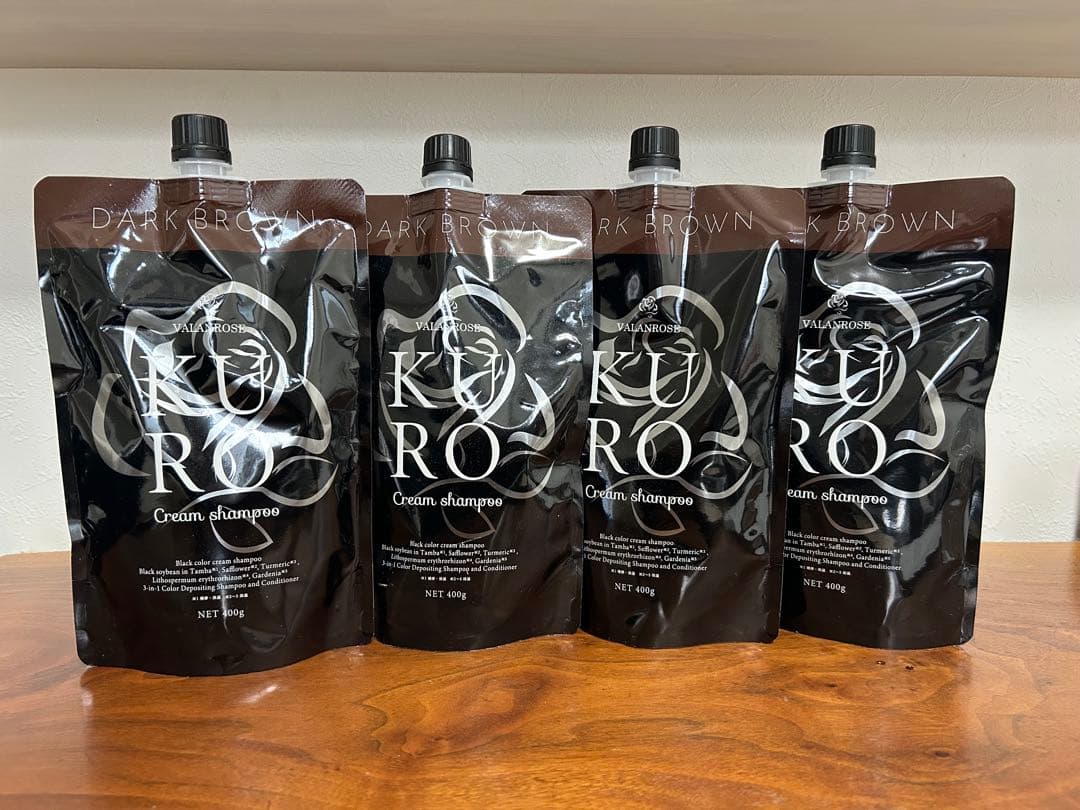 KURO カラーシャンプー ダークブラウン4個セット