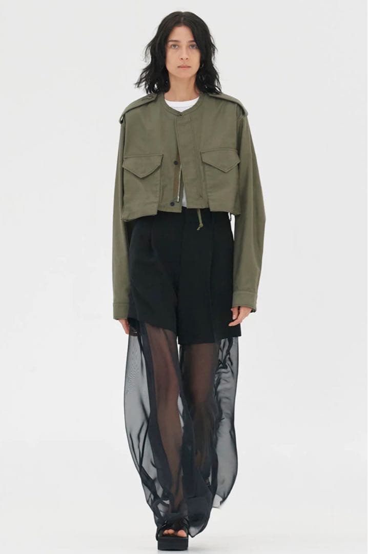 ジャケット・アウター HYKE TYPE M-51 FIELD CROPPED JACKET