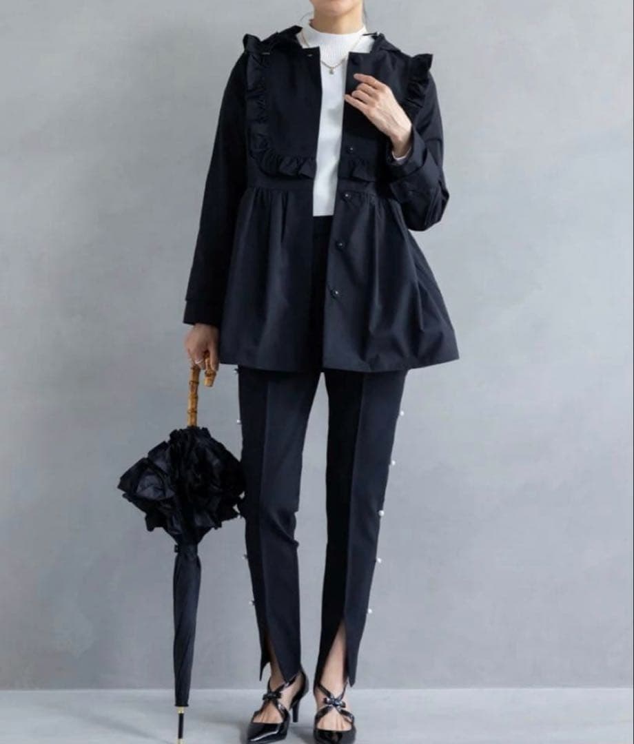 未使用 Ame no chi Hare ストレッチサイドパールパンツ S