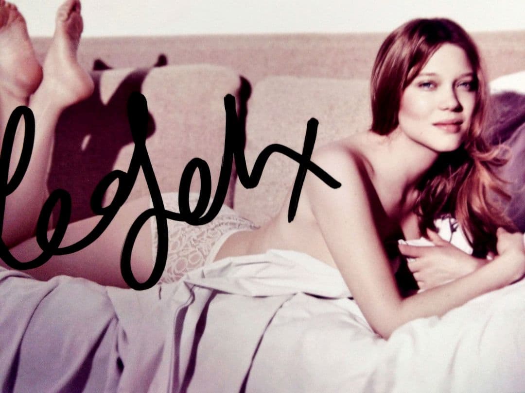 セール中…レア・セドゥ直筆サイン入り2Lサイズ写真Léa Seydoux