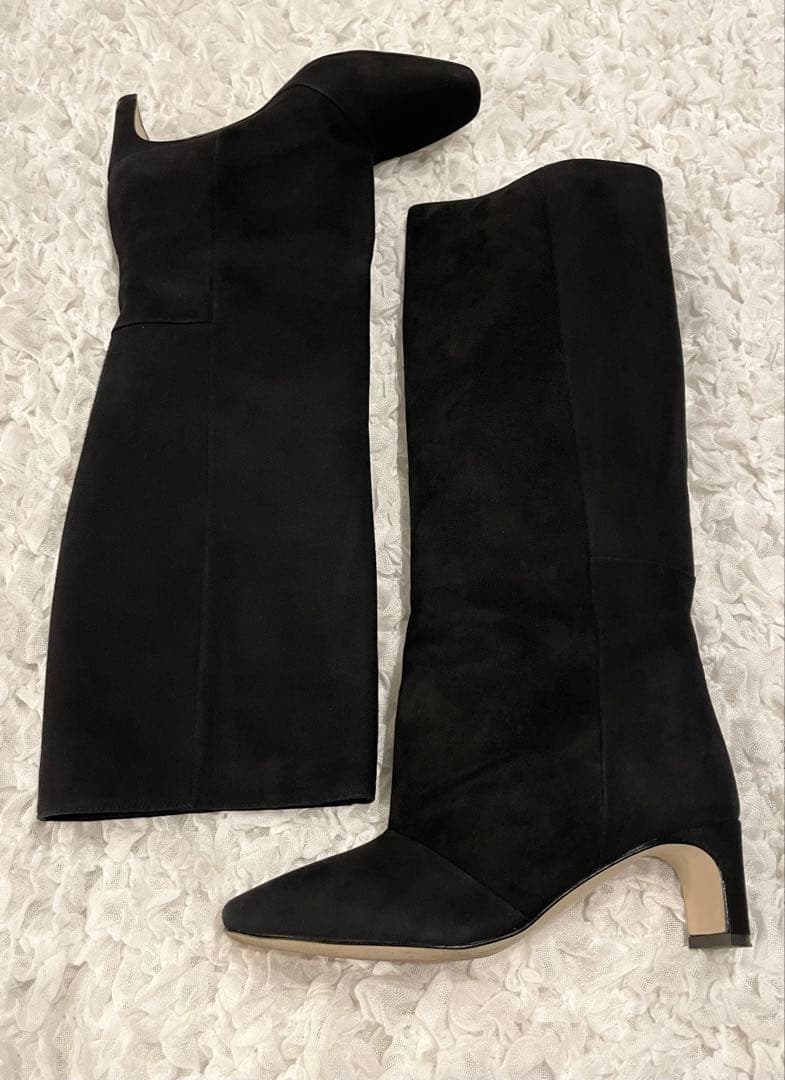 ✨極美品✨CORSA ROMA 9 ブラックロングブーツ スエード