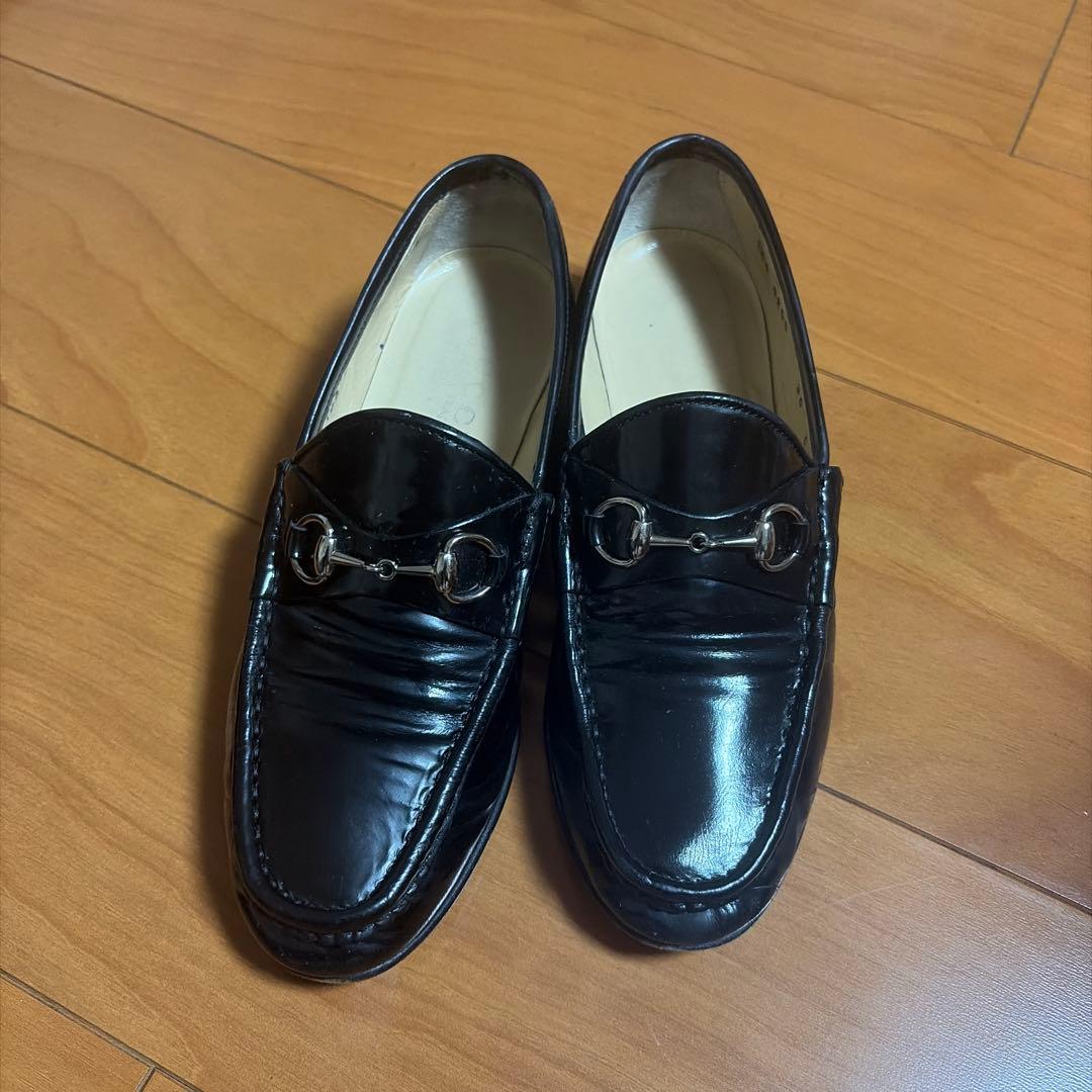 gucci ローファー　ビットローファー　23cm ブラック