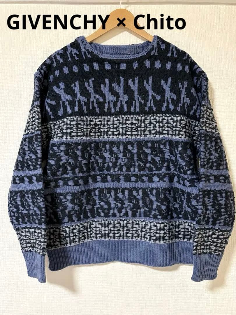 希少 GIVENCHY × Chito オーバーサイズ ニットプルオーバー