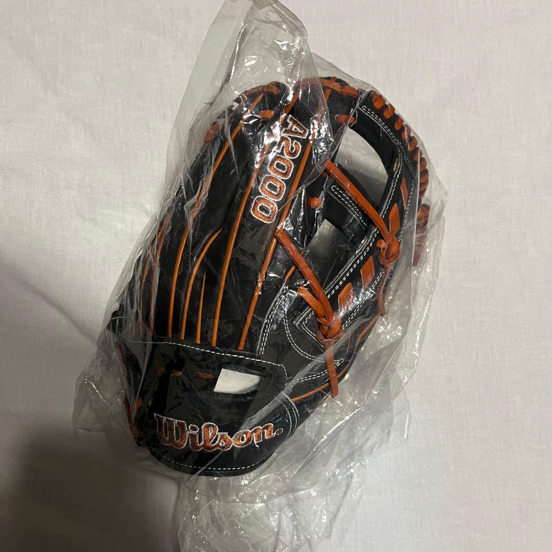 Wilson A2000 グローブ 黒/オレンジ