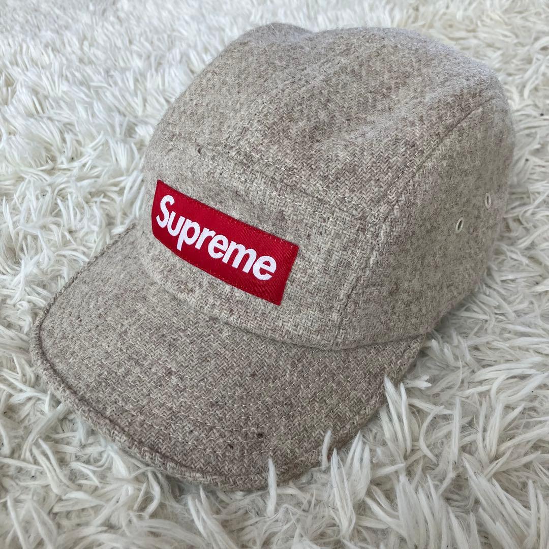 帽子 supreme Harris Tweed Camp Cap