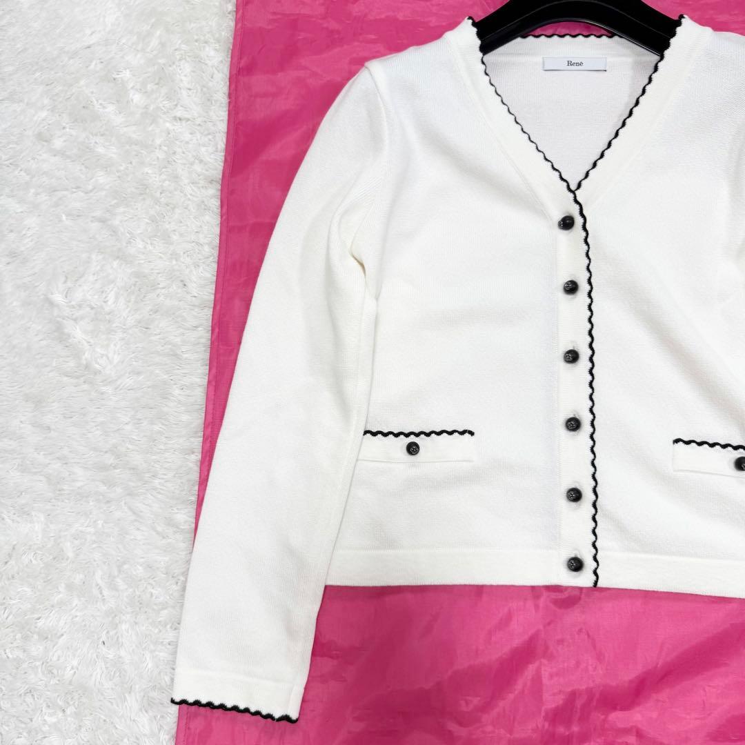 【極美品✨】ルネ　カーディガン　羽織り　アウター　カメリア　36 2025年