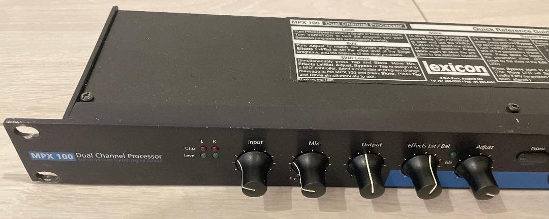 Lexicon レキシコン MPX100 デュアルチャンネルエフェクター