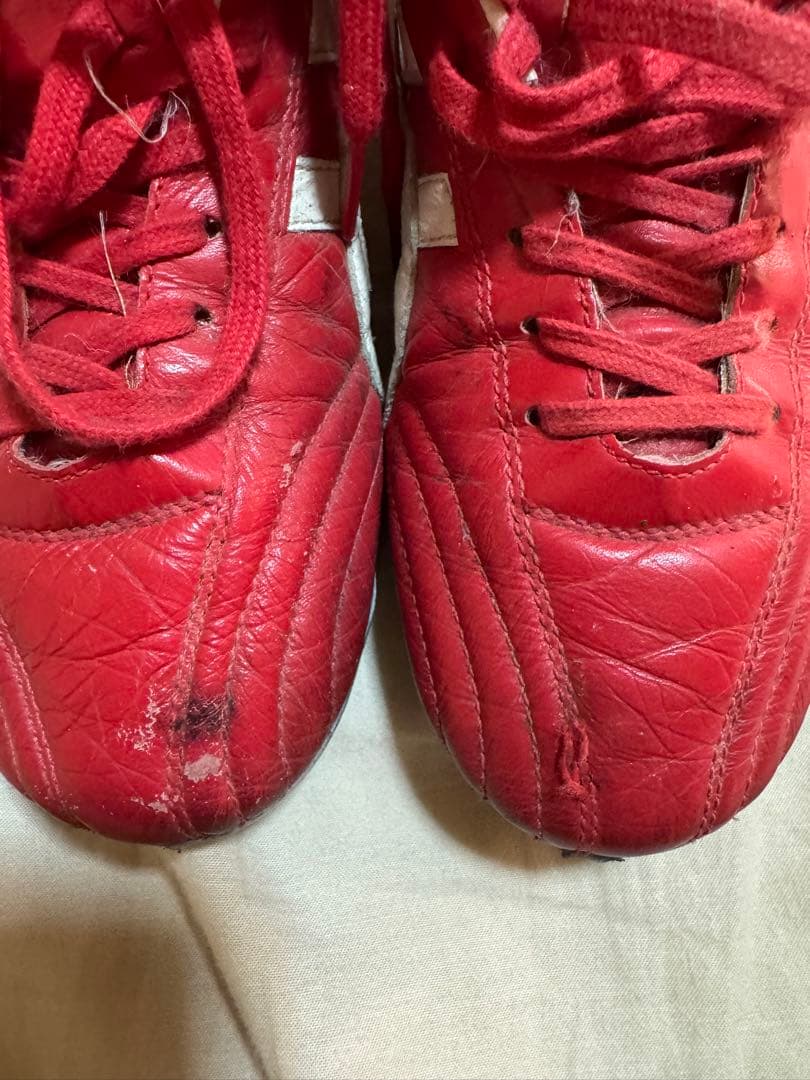 アシックス インジェクター2002 赤 25.0cm サッカースパイク