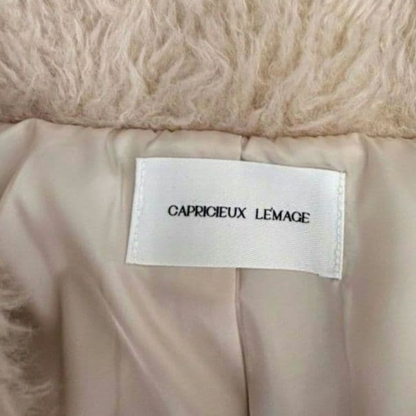 美品✨️CAPRICIEUX LEMAGE エコファーコート　エクリュ