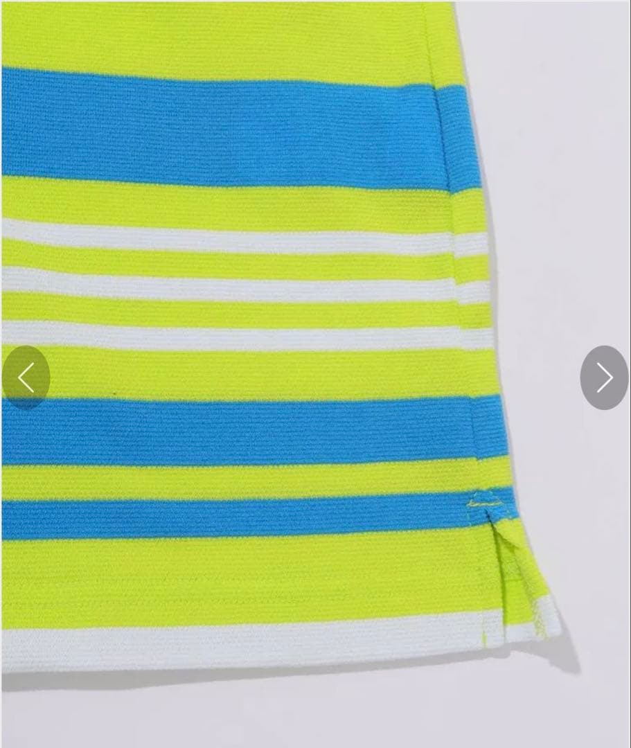 PEARLY GATES ストライプ ポロワンピース