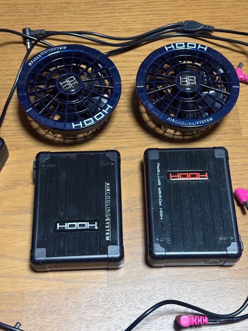 村上被服　HOOH V28 空調服用冷却ファンセット